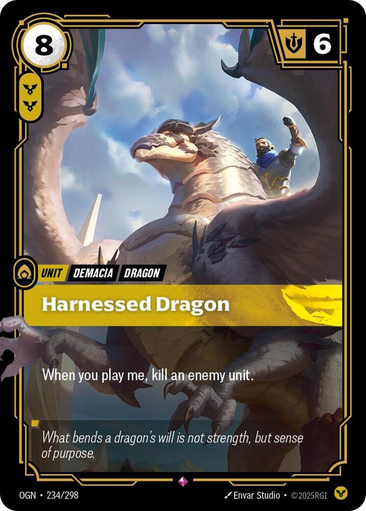 Harnessed Dragon (Origins)  - Foil