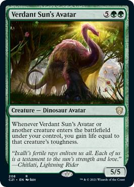 Verdant Suns Avatar 208 (Commander 2021) 