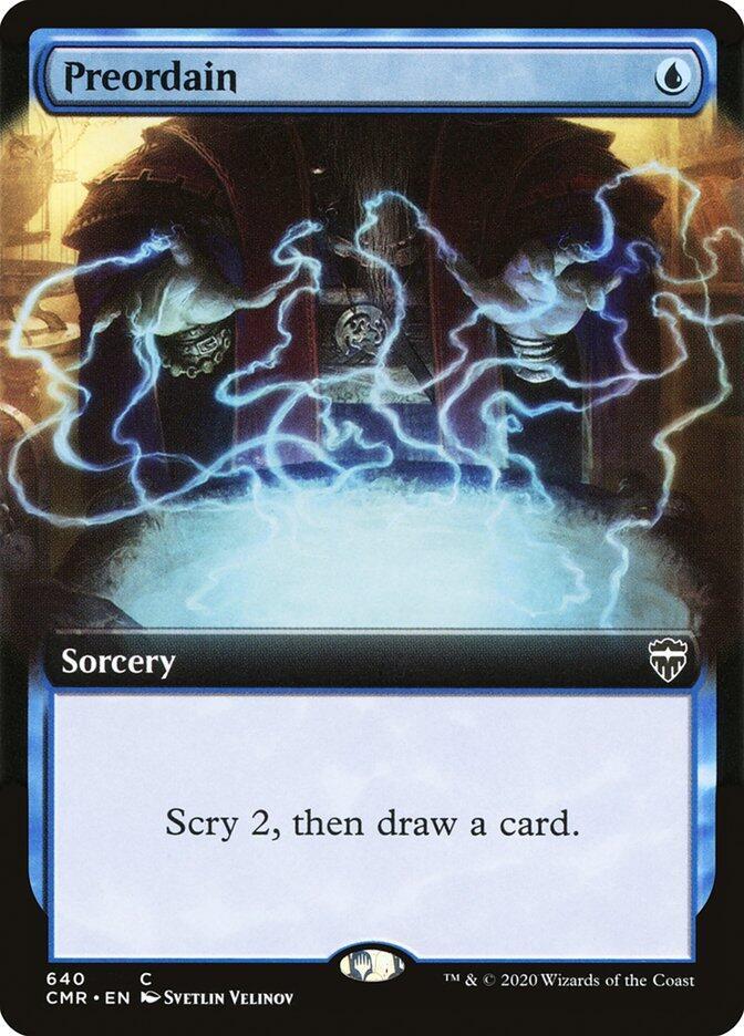 Preordain 640/361 (Commander Legends)  - Extended Art