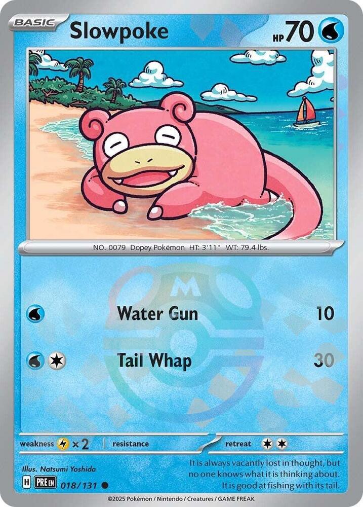 Slowpoke 018/131 (SV: Prismatic Evolutions)  - Master Ball Holofoil