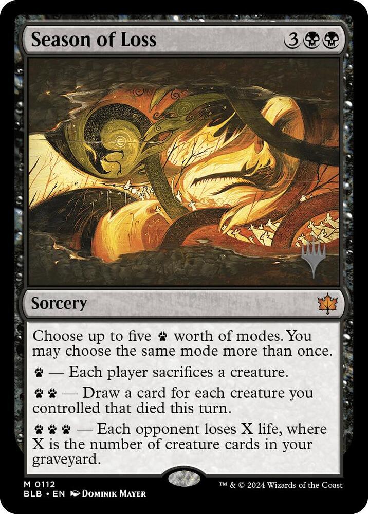 Season of Loss 112 (Promo Pack: Bloomburrow) 