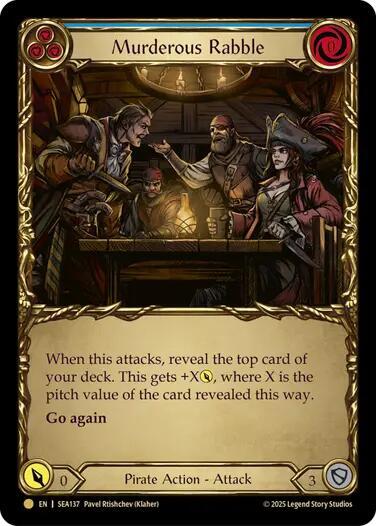Murderous Rabble Treasure (High Seas)  - Cold Foil