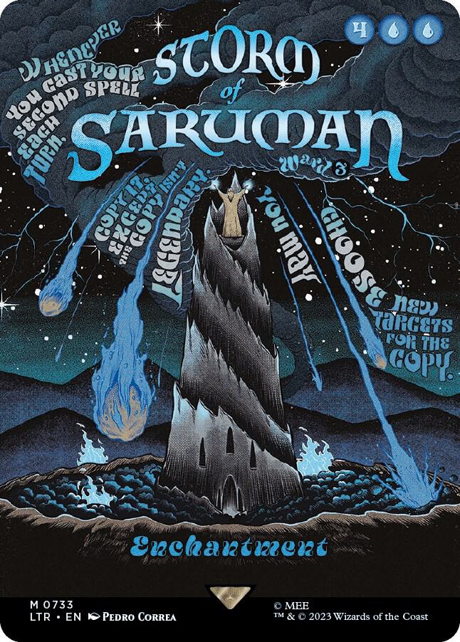 Storm of Saruman 733/281 (Universes Beyond: The Lord of the Rings: Tales of Middle-earth)  - Borderless Poster Foil