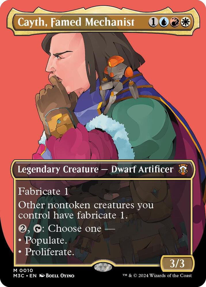 Cayth Famed Mechanist Borderless (Commander: Modern Horizons 3) 