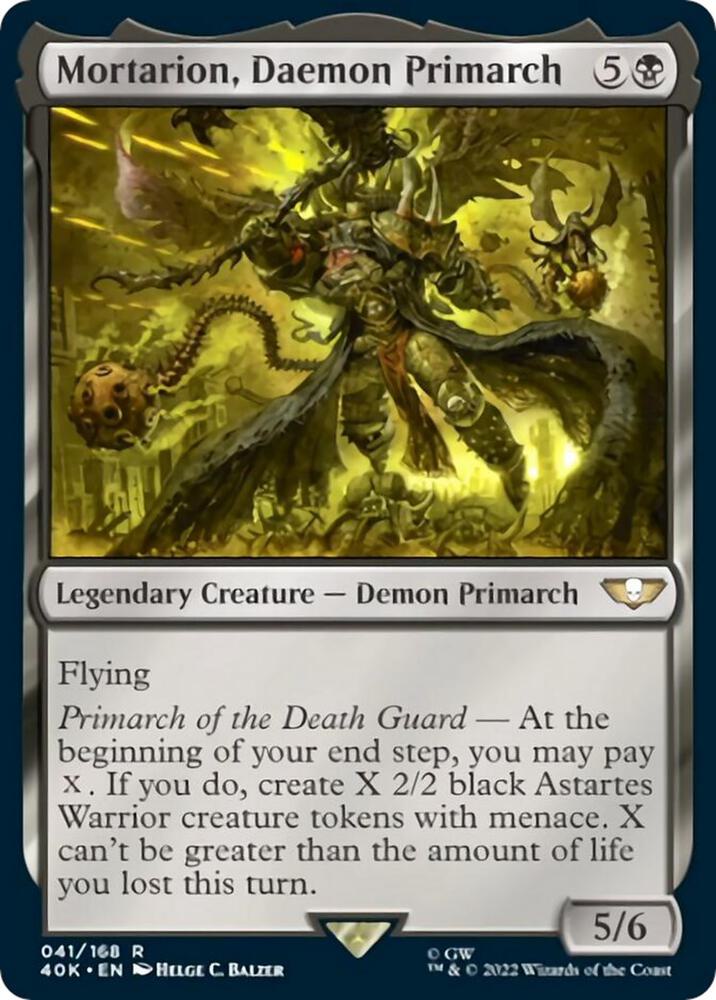 Mortarion Daemon Primarch Surge Foil (Universes Beyond: Warhammer 40,000)  - undefined