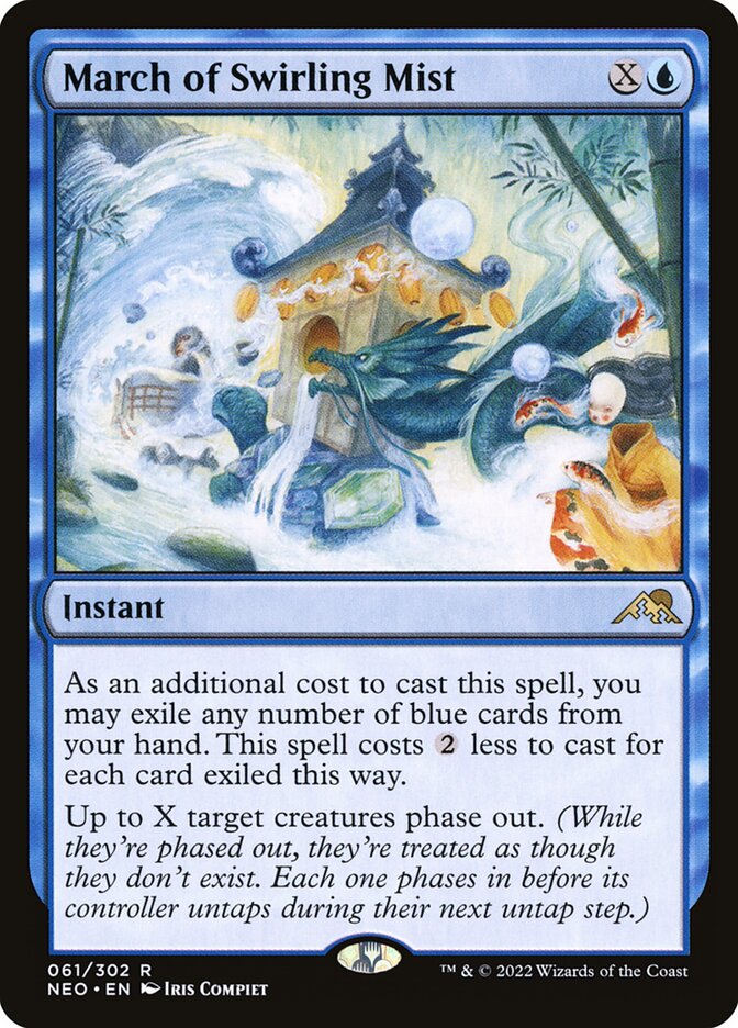 March of Swirling Mist 61 (Kamigawa: Neon Dynasty) 