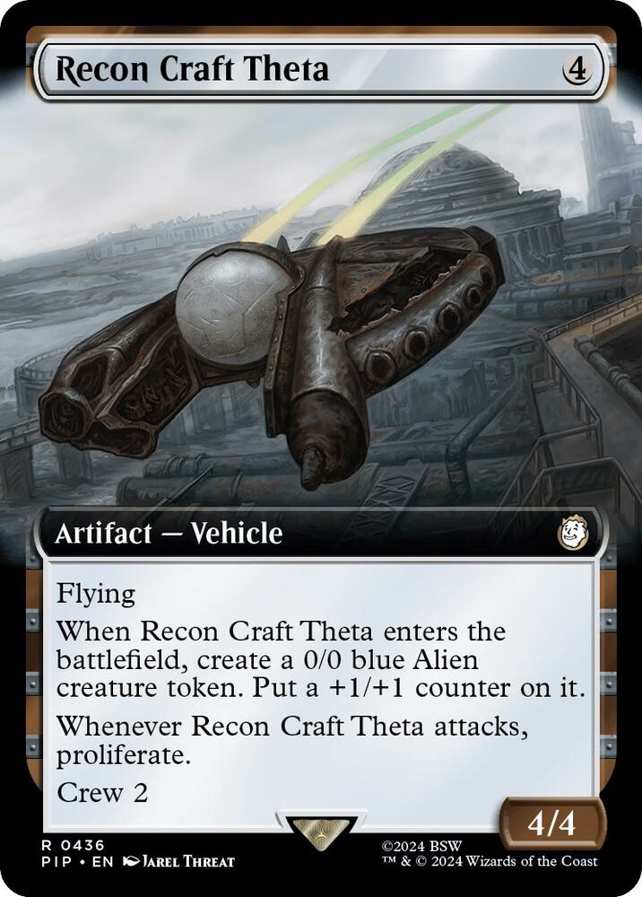 Recon Craft Theta 436/326 (Universes Beyond: Fallout)  - Extended Art Foil