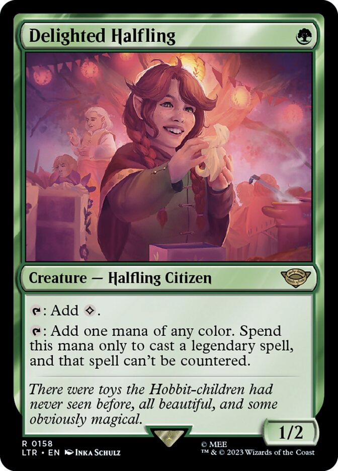 Delighted Halfling (Universes Beyond: The Lord of the Rings: Tales of Middle-earth) 