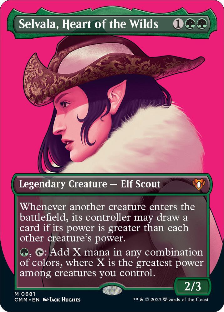 Selvala Heart of the Wilds Borderless (Commander Masters) 
