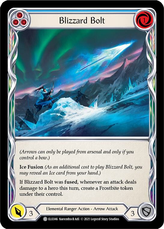 Blizzard Bolt Blue (Tales of Aria)  - 1st Edition Rainbow Foil