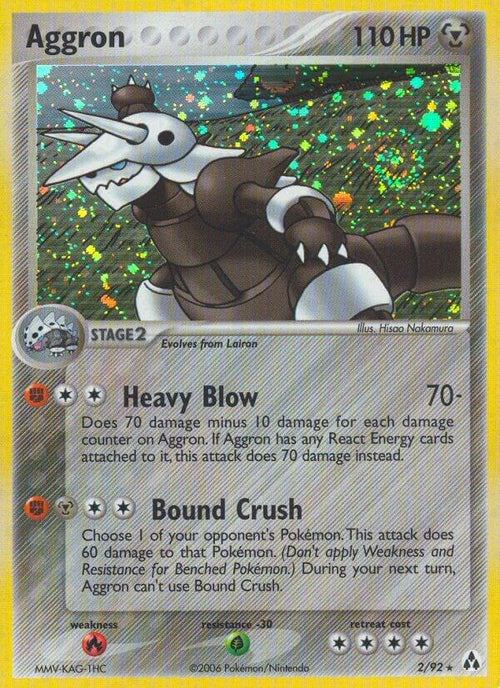 Aggron 2/92 (Legend Maker)  - Holofoil