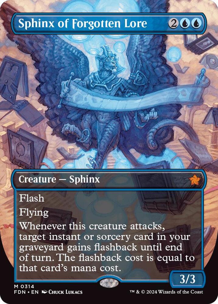 Sphinx of Forgotten Lore Borderless (Foundations) 