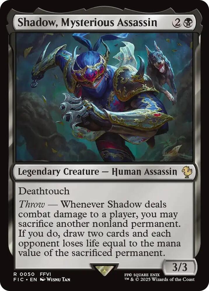 Shadow Mysterious Assassin Surge Foil (Commander: FINAL FANTASY)  - undefined