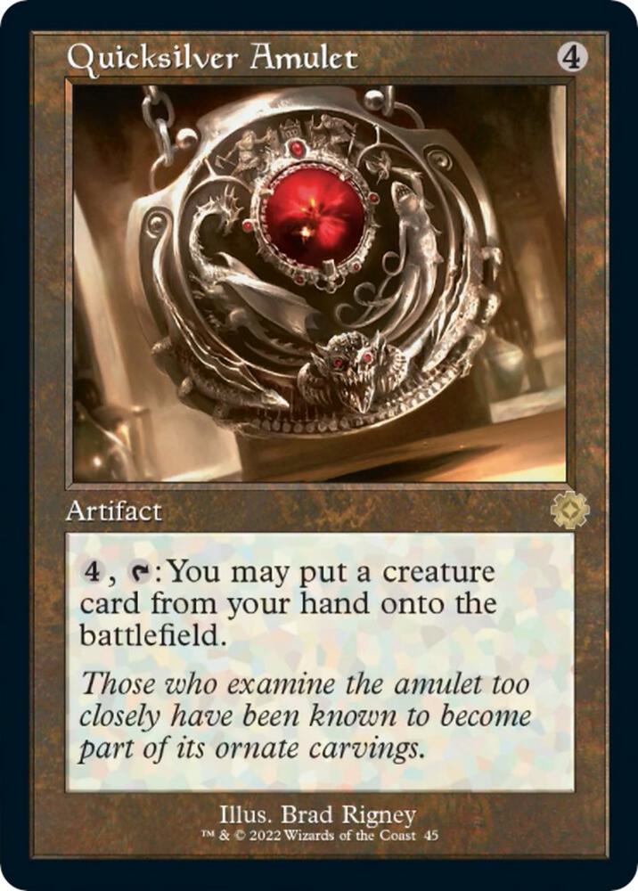 Quicksilver Amulet (The Brothers' War: Retro Frame Artifacts) 