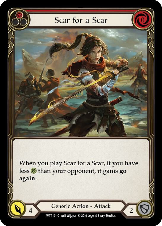 Scar for a Scar Red (Welcome to Rathe)  - 1st Edition Normal