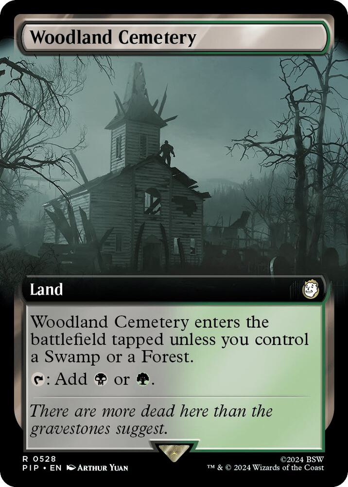 Woodland Cemetery Extended Art (Universes Beyond: Fallout) 
