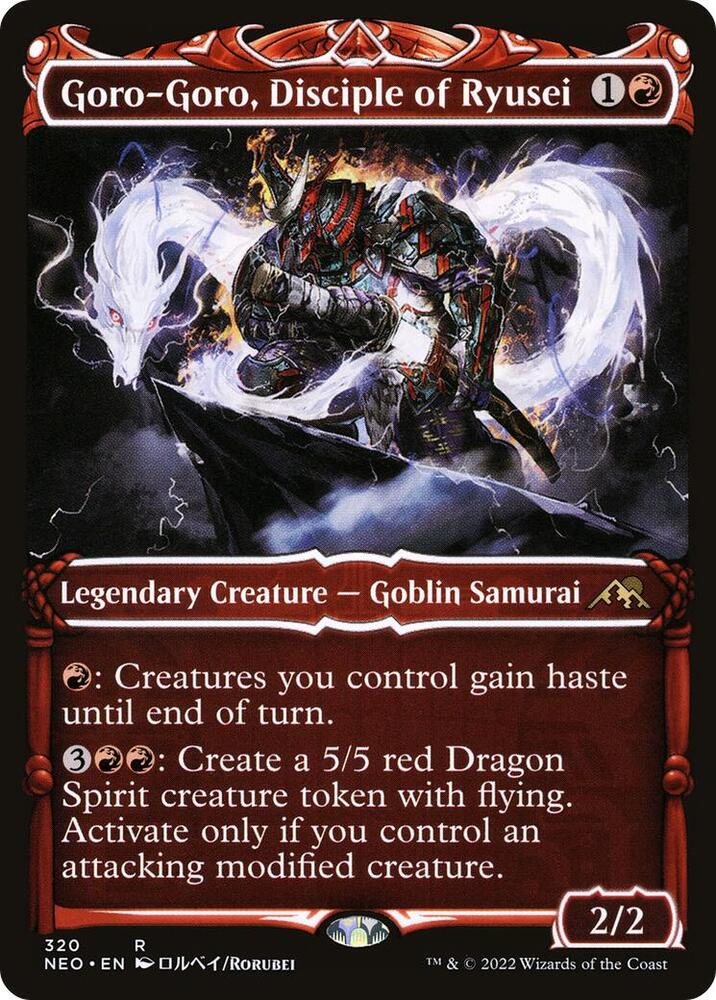 Goro-Goro, Disciple of Ryusei 320/302 (Kamigawa: Neon Dynasty)  - Showcase Foil