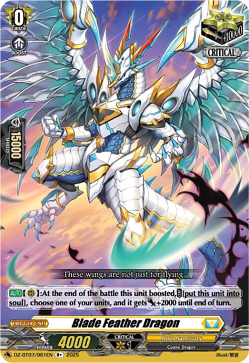 Blade Feather Dragon (DZ-BT07/061EN) [DZ-BT07: Moon Fangs & Cerulean Blaze]
