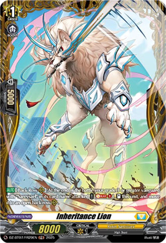 Inheritance Lion (DZ-BT07/FR29EN) [DZ-BT07: Moon Fangs & Cerulean Blaze]