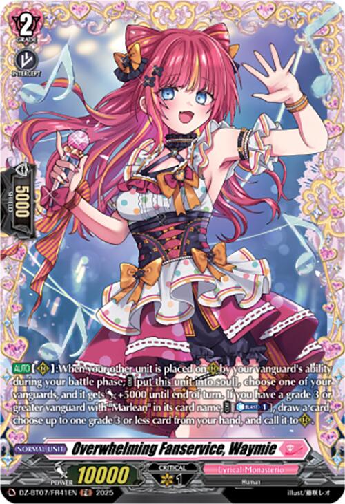 Overwhelming Fanservice, Waymie (DZ-BT07/FR41EN) [DZ-BT07: Moon Fangs & Cerulean Blaze]