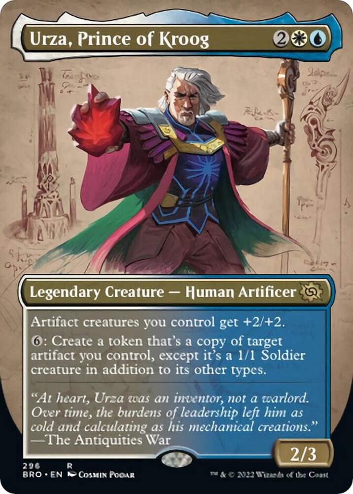 Urza Prince of Kroog Borderless (The Brothers' War)  - undefined