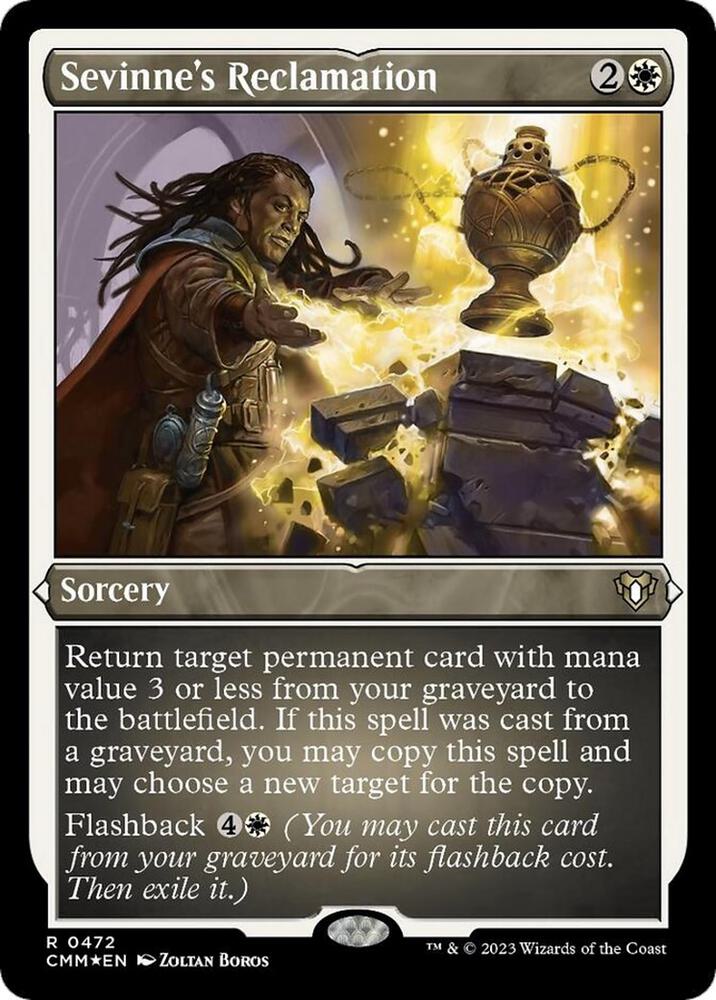 Sevinne's Reclamation 472/451 (Commander Masters)  - Etched Foil