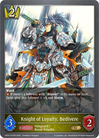 Knight of Loyalty, Bedivere (CP03-027EN) [CP03: Cardfight!! Vanguard]