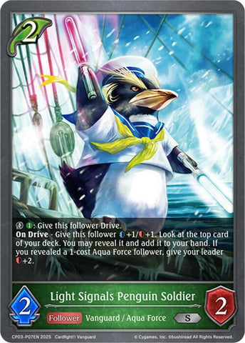 Light Signals Penguin Soldier - P07EN (Foil) (CP03-P07EN) [CP03: Cardfight!! Vanguard]
