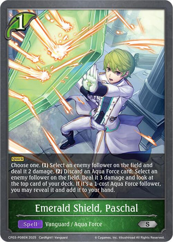 Emerald Shield, Paschal - P08EN (Foil) (CP03-P08EN) [CP03: Cardfight!! Vanguard]