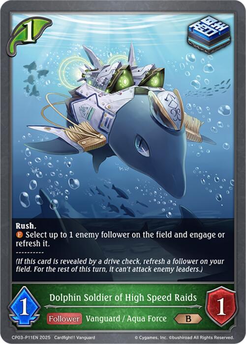 Dolphin Soldier of High Speed Raids - P11EN (Foil) (CP03-P11EN) [CP03: Cardfight!! Vanguard]