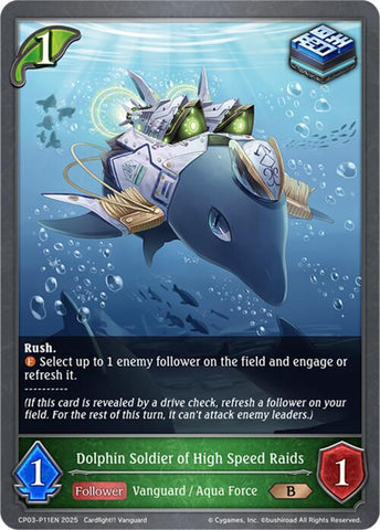 Dolphin Soldier of High Speed Raids - P11EN (Foil) (CP03-P11EN) [CP03: Cardfight!! Vanguard]