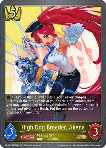 High Dog Breeder, Akane - P15EN (Foil) (CP03-P15EN) [CP03: Cardfight!! Vanguard]