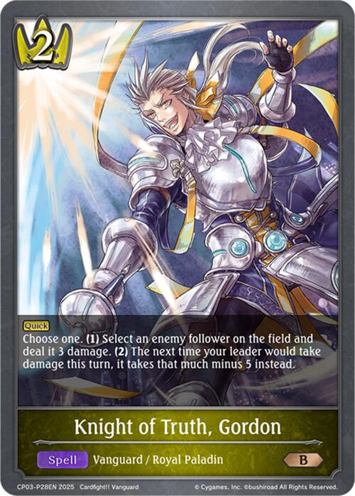 Knight of Truth, Gordon - P28EN (Foil) (CP03-P28EN) [CP03: Cardfight!! Vanguard]