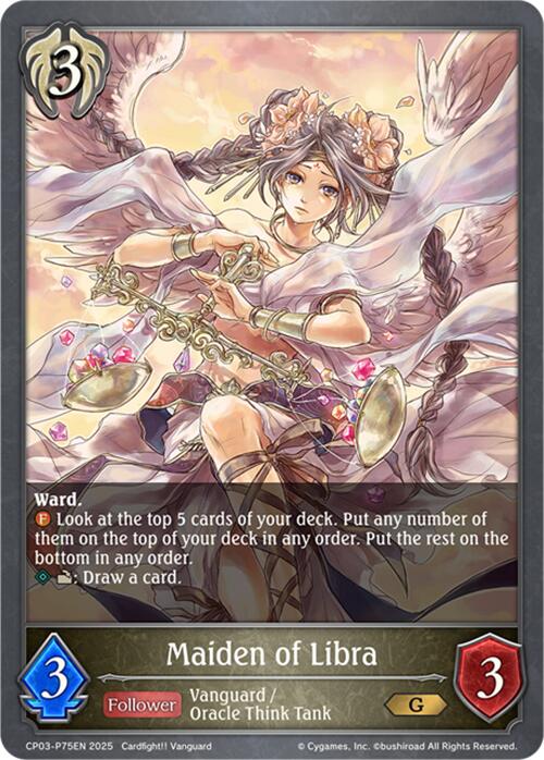 Maiden of Libra - P75EN (Foil) (CP03-P75EN) [CP03: Cardfight!! Vanguard]