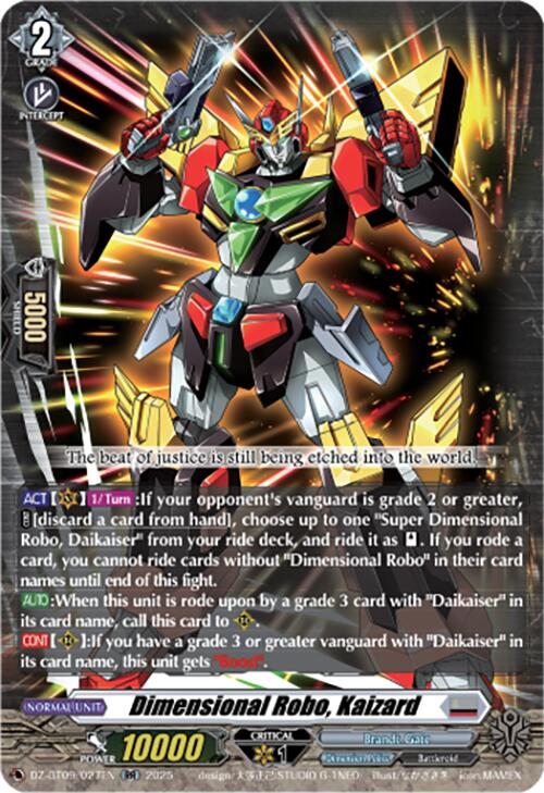Dimensional Robo, Kaizard (DZ-BT09/027EN) [DZ-BT09: Super Brave Detonation]
