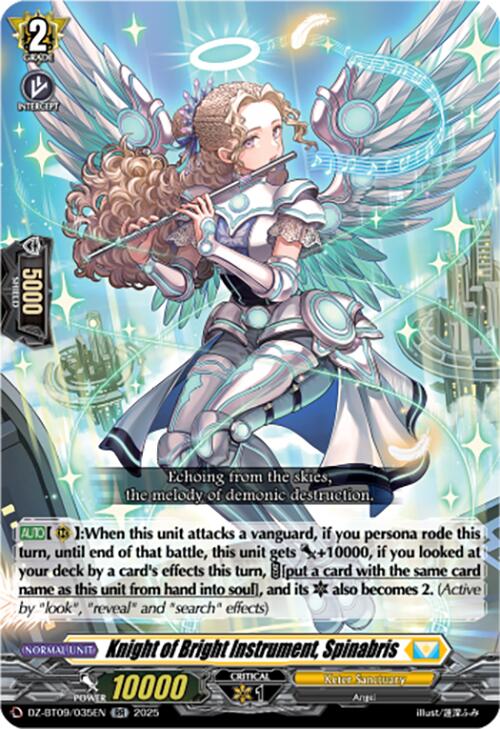 Knight of Bright Instrument, Spinabris (DZ-BT09/035EN) [DZ-BT09: Super Brave Detonation]