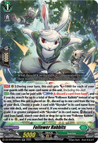 Follower Rabbits (DZ-BT09/040EN) [DZ-BT09: Super Brave Detonation]