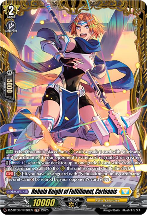 Nebula Knight of Fulfillment, Corleanis (DZ-BT09/FR30EN) [DZ-BT09: Super Brave Detonation]
