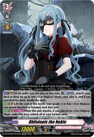 Oblivionis the Noble (EXRRR) (DZ-BT09/EX15EN) [DZ-BT09: Super Brave Detonation]