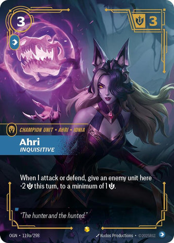 Ahri - Inquisitive (Alternate Art) [Origins 119a/298]