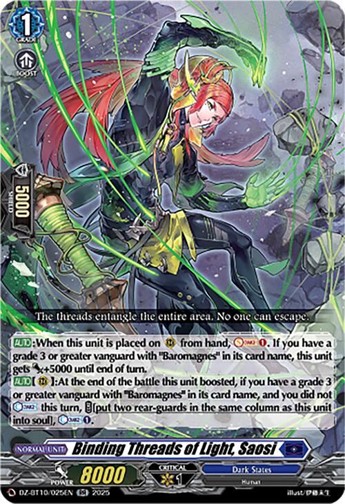 Binding Threads of Light, Saosi (DZ-BT10/025EN) [Dragonsoul Resonance]