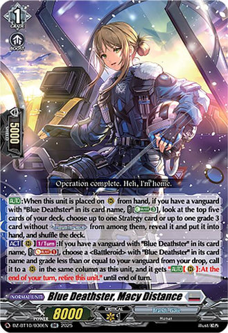 Blue Deathster, Macy Distance (DZ-BT10/030EN) [Dragonsoul Resonance]