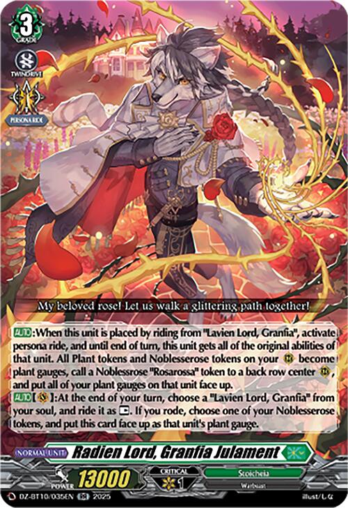 Radien Lord, Granfia Julament (DZ-BT10/035EN) [Dragonsoul Resonance]