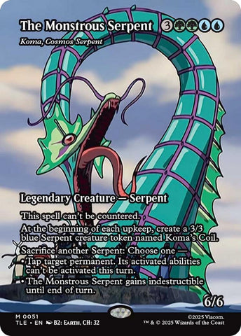 The Monstrous Serpent - Koma, Cosmos Serpent (Borderless) [Avatar: The Last Airbender: Eternal-Legal]