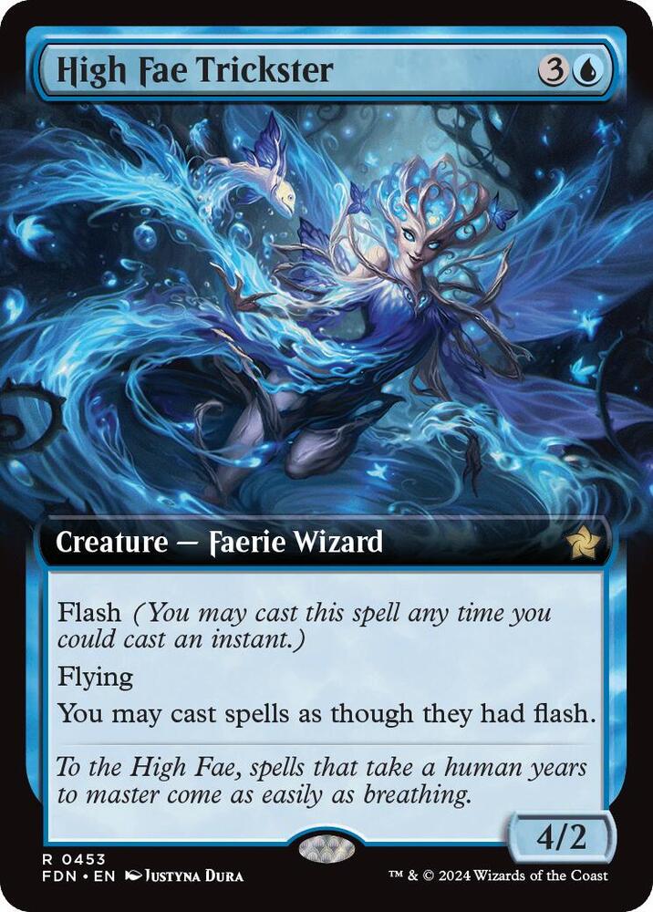 High Fae Trickster 453/291 (Foundations)  - Extended Art