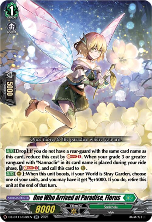 One Who Arrived at Paradise, Florus (DZ-BT11/038EN) [Symphony of Might & Bloom]