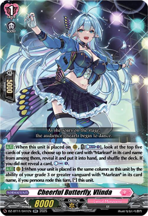 Cheerful Butterfly, Vlinda (DZ-BT11/041EN) [Symphony of Might & Bloom]