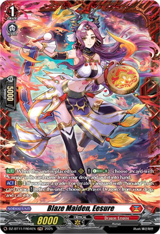 Blaze Maiden, Eesure (DZ-BT11/FR04EN) [Symphony of Might & Bloom]