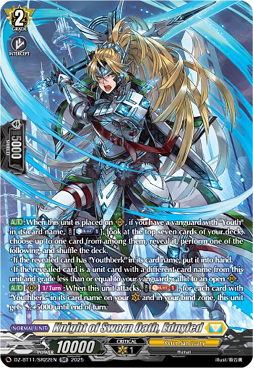 Knight of Sworn Oath, Ednyfed (DZ-BT11/SR22EN) [Symphony of Might & Bloom]