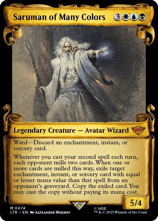 Saruman of Many Colors Showcase Scrolls (Universes Beyond: The Lord of the Rings: Tales of Middle-earth)  - undefined
